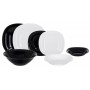 Сервиз столовый LUMINARC CARINE BLACK&WHITE, 19 предметов