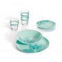 Тарілка LUMINARC DIWALI ARPEGIO TURQUOISE / 19 см / десерт. (Тарілки) P6744 - Інтернет - магазин "Моя Тарілка" ™