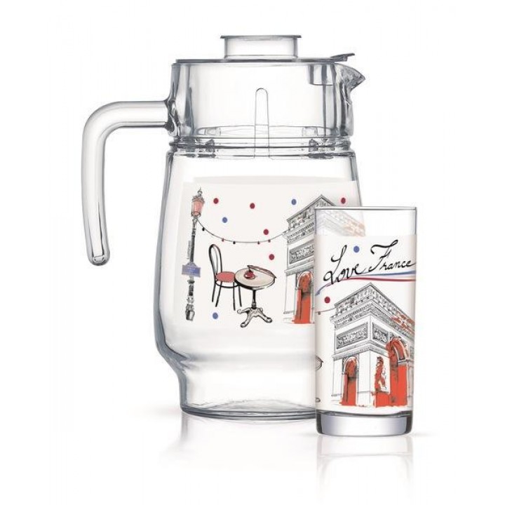 Набір Luminarc Love France Red, 7 предметів