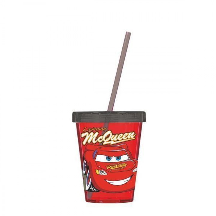 Стакан с трубочкой HEREVIN DISNEY CARS