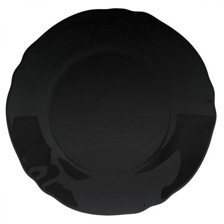 Тарілка LUMINARC LOUIS XV BLACK / 24 см / обід. (Стікер) (Тарілки) P8968 - Інтернет - магазин "Моя Тарілка" ™