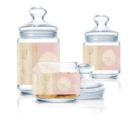 Банка LUMINARC NORDIC HEVEA PINK /Набір/3х0.5, 0.75, 1 л (Q3356)