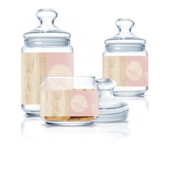 Банка LUMINARC NORDIC HEVEA PINK /Набір/3х0.5, 0.75, 1 л (Q3356)