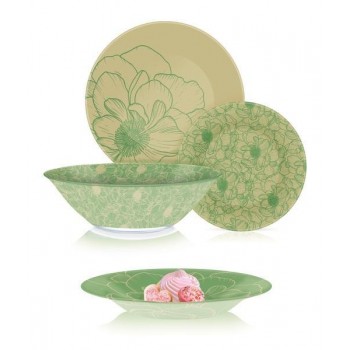 Сервіз Luminarc Big Flower Green, 19 предметів