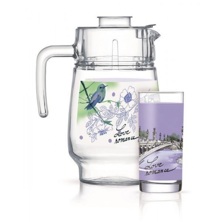 Набор Luminarc Love Romance Purple, 7 предметов