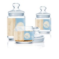 Банка LUMINARC NORDIC HEVEA BLUE /Набір/3х0.5, 0.75, 1 л (Q3358)