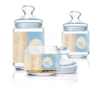 Банка LUMINARC NORDIC HEVEA BLUE /Набір/3х0.5, 0.75, 1 л (Q3358)