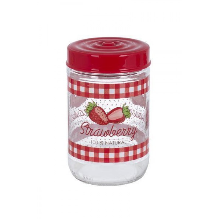 Банка HEREVIN Strawberry, 600 мл
