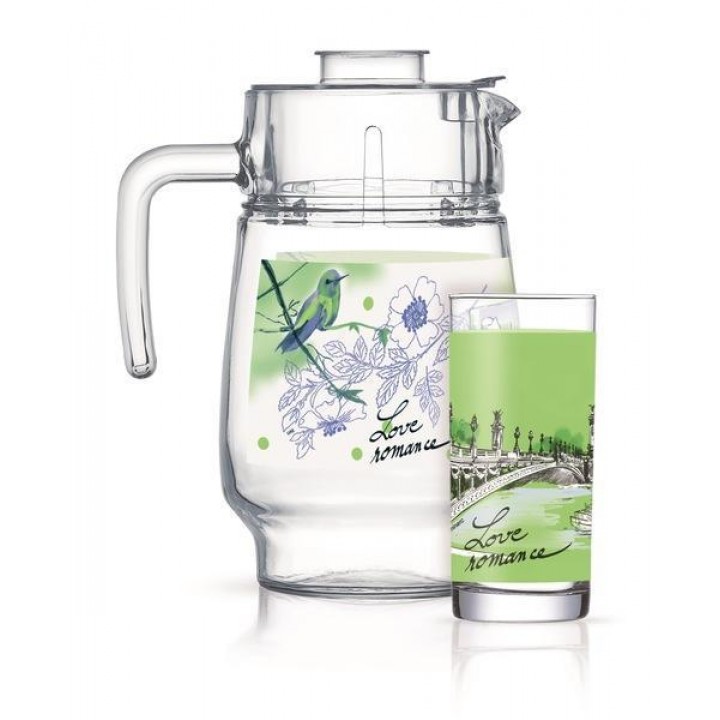 Набор Luminarc Love Romance Green, 7 предметов