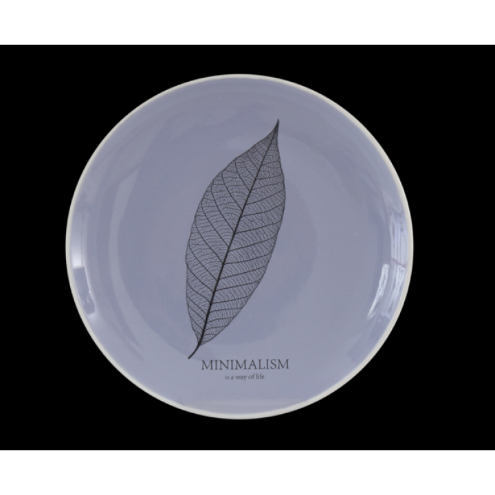 Тарілка Limited Edition MINIMALISM 17.5 см /десерт/ фіолетова (HTK-007)