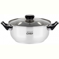 Кастрюля Bravo Chef 24 см (4.5 л) с бакелитовыми ручками