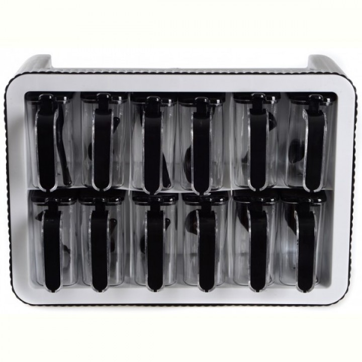 Набор спецовщиц Violet House 0440 SPICE BLACK WHITE, 12 шт.