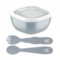 Дитячий набір Tramontina Baby Le Petit gray, 3 предмети