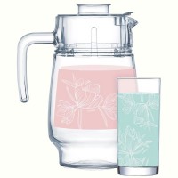 Набір Luminarc Fleur Blush Turq&Pink, 7 предметів