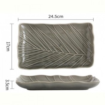 Блюдо Limited Edition Leaf Grey