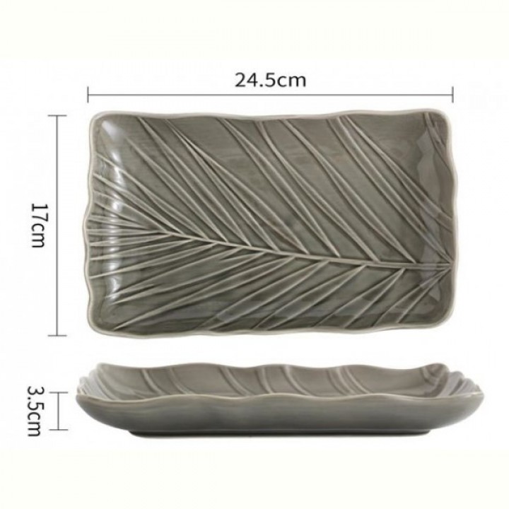 Блюдо Limited Edition Leaf Grey