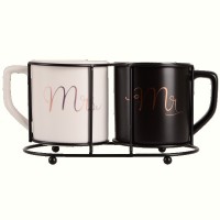 Набір чашок LED Mr&Mrs, 2x400 мл