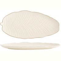 Блюдо Limited Edition Leaf Cream Gold