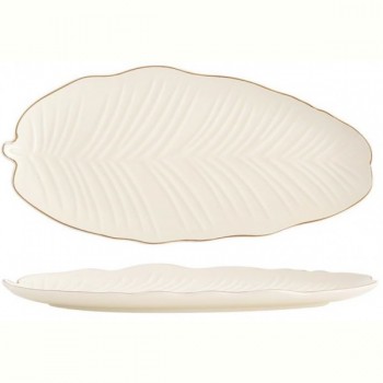 Блюдо Limited Edition Leaf Cream Gold