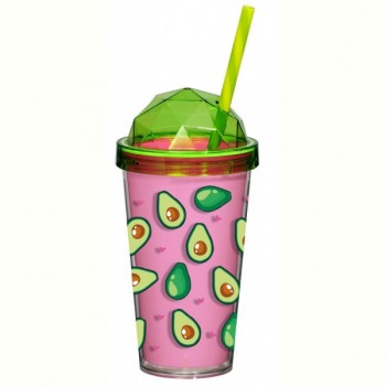 Склянка з трубочкою Herevin Avocado 0.54 л (161349-001)