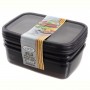 Набір контейнерів Violet House 0509 Transparent Black 2 л, 3 шт