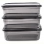 Набір контейнерів Violet House 0509 Transparent Black 2 л, 3 шт