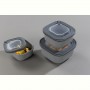 Набір контейнерів Idea Home 00685 Line Box Gray 0.6/1.1/1.8 (00685 Gray)