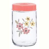 Банка Herevin Pink Flowers 0.6 л (171441-075)