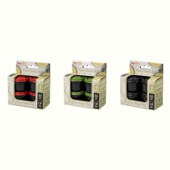 Набір контейнерів для соусів Herevin 2024 Colours Grey MIX 0.05 л, 4шт (162503-000)