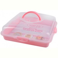 Тортовница Violet House 0036 Каризма Pink 13х38х38 см