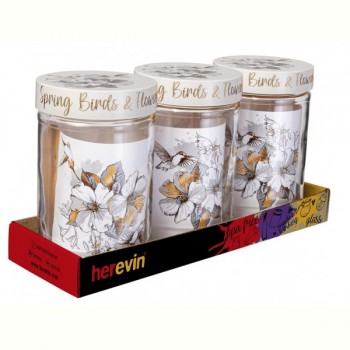 Банка Herevin Golden Flower 0.66 л, 3 шт (144367-440)