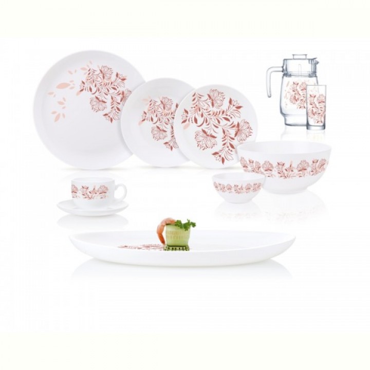 Сервіз Luminarc Diwali Frescura Pink, 46 предметів