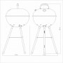 Угольный гриль Tramontina Barbecue TCP 450L