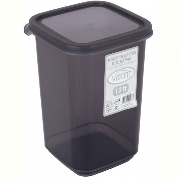 Контейнер для сипучих Violet House 0298 Transparent Black 1.1 л