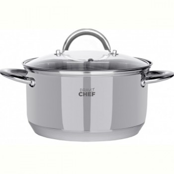 Каструля Bravo Chef 22 см (4.35 л) з кришкою