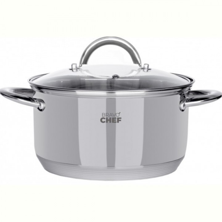 Каструля Bravo Chef 22 см (4.35 л) з кришкою