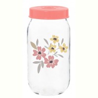 Банка Herevin Pink Flowers 1 л (171541-075)