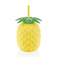 Склянка з трубочкою Qlux Eco Pineapple Bottle