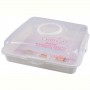 Тортовница Violet House 0036 Каризма White 13х38х38 см
