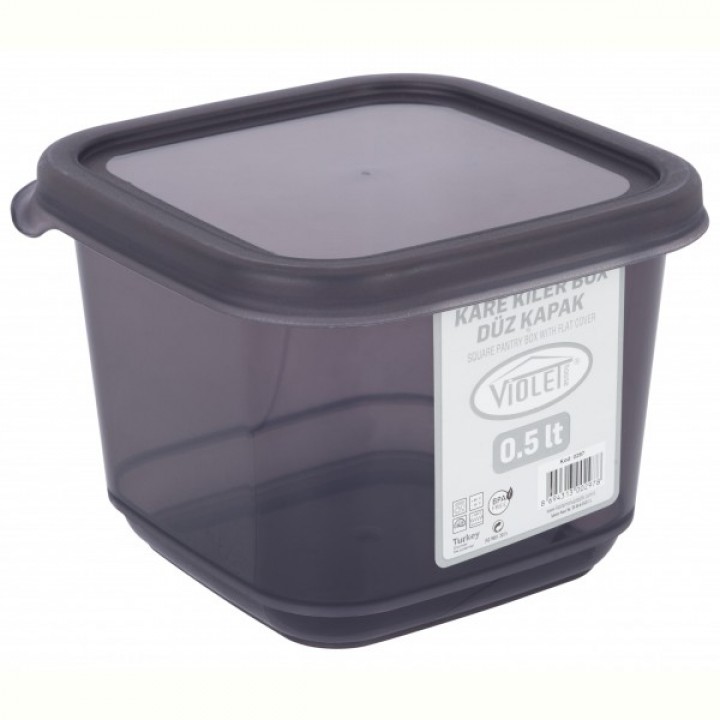 Контейнер для сипучих Violet House 0297 Transparent Black 0.5 л