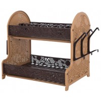 Сушка для посуду Violet House 0414 Ажур BROWN 28х40х38 см