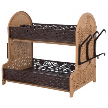 Сушка для посуду Violet House 0414 Ажур BROWN 28х40х38 см