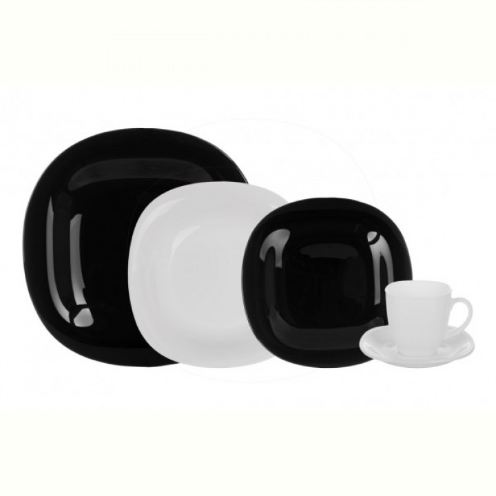 Сервиз столовый LUMINARC CARINE BLACK&WHITE, 30 предметов