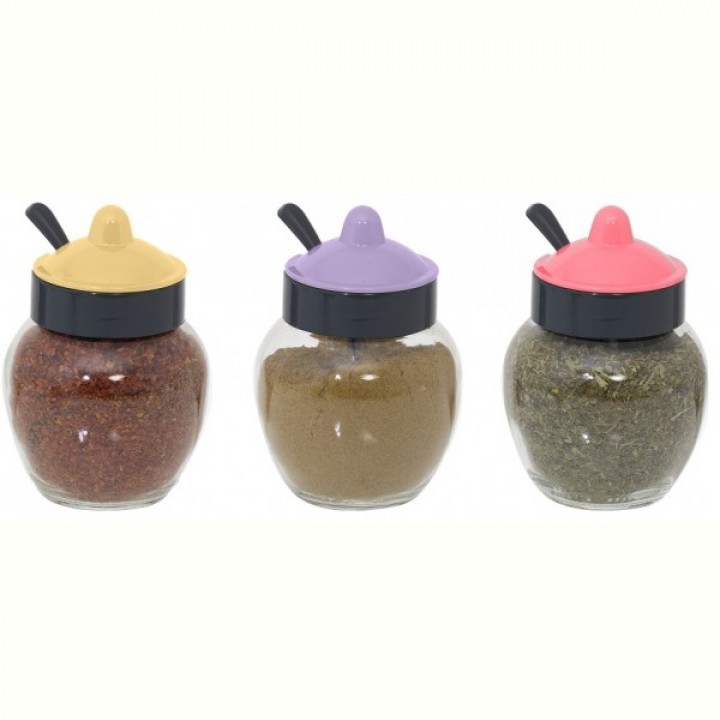 Спецівниця HEREVIN Light Colours MIX з ложкою 0.37 л (131506-580)