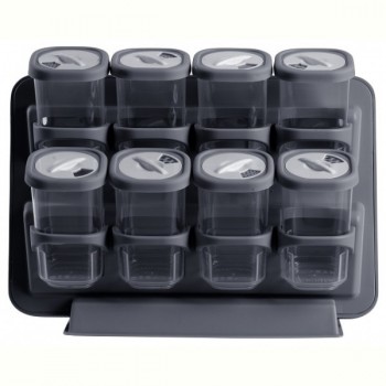 Набір спецівниць Violet House 0521 SPICE ANTHRACITE, 8 шт