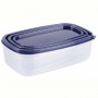 Набір контейнерів Violet House 0494 NAVY 0.3/0.5/0.85 л 