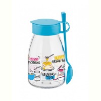 Банка для йогурта с ложкой RENGA MAYA BLUE, 0.5 л