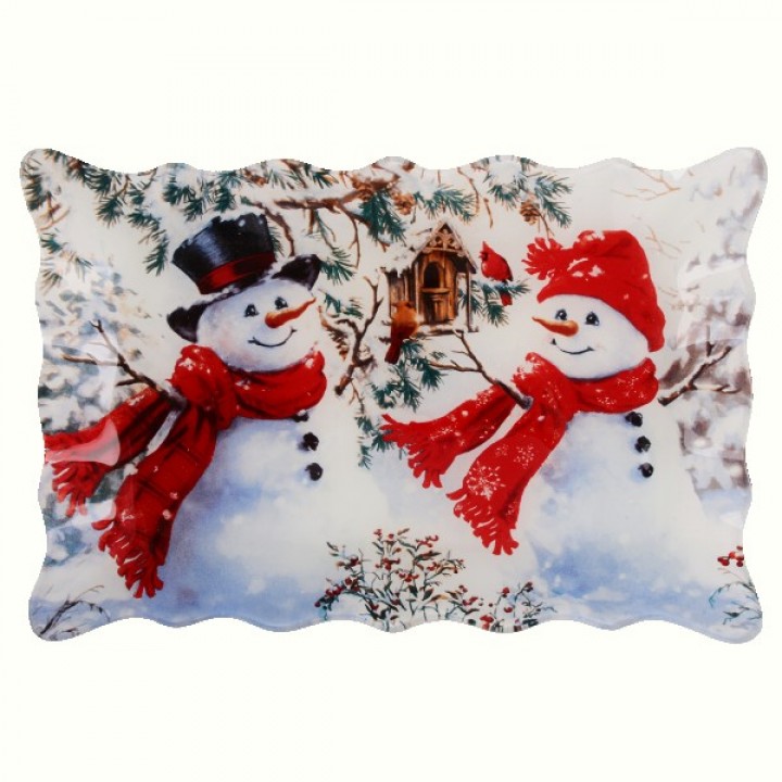 Блюдо Viva NY Snowmen 