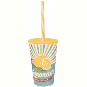 Склянка з трубочкою Herevin Lemonade 0.65 л (161948-027)