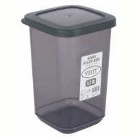 Контейнер для сипучих Violet House 0310 Transparent Black 1.1 л